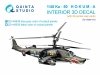 Quinta Studio QD+48639 Ka-50 (blue-grey panels) 3D-Printed & coloured Interior on decal paper (Italeri) (with 3D-printed resin parts) 1/48